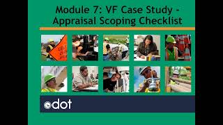 VF Module 7-VF Case Study Appraisal Scoping Checklist