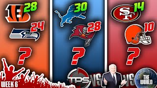 2023 NFL Week 6 PICKS, PREDICTIONS & PRIZES! TPS vs Madden vs THE WORLD!!! Back by Popular Demand!