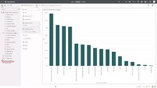 Create a column selector using parameters in a workbook in Oracle Analytics Cloud