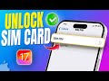 How to Unlock SIM Card on iPhone | Remove SIM Card PIN Lock