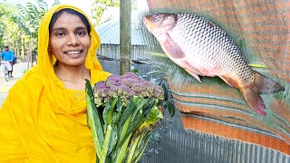 এই মাছ দিয়ে ব্রকলি রান্না কেমন হবে তাই নাজমিন হাসে