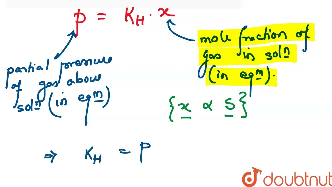 Four Gases Like H_(2), He, CH_(4) And CO_(2) Have Henry\'s Constant ...