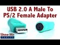 Easy To Use USB 2.0 A Male To PS/2 Female Adapter - Use An Older Mouse On USB #3508