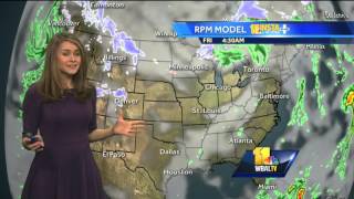 Sun, clouds and mild on Friday