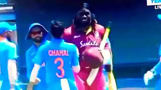 INDIAN team gave FAREWELL to CHRIS GAYLE😢😟☹
