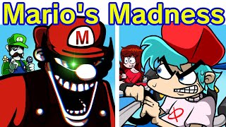 Friday Night Funkin' VS Mario's Madness FULL WEEK + Cutscenes (FNF Mod) (MARIO 85' / MX / Mario.EXE)