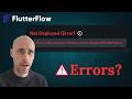 How To Fix Errors in FlutterFlow