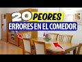 LOS 20 PEORES ERRORES de DECORACIÓN en el COMEDOR que DEBES EVITAR y SUS SOLUCIONES