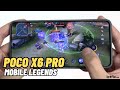 Poco X6 Pro Mobile Legends Gaming test MLBB | Dimensity 8300 Ultra, 120Hz Display