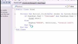 Vb2008 Tutorial - Making A Simple Login System Difficulty : EASY