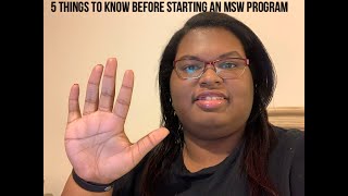 5 things to know before starting your MSW program