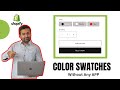 How To Add Stylish Color Swatches in Shopify - Dawn 9.0.0 Updated