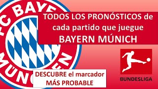 🍀PRONOSTICO de BAYERN MUNICH HOY BUNDESLIGA 🏆 BAYERN MUNICH vs Bundesliga alemana🔴 Bayern múnich