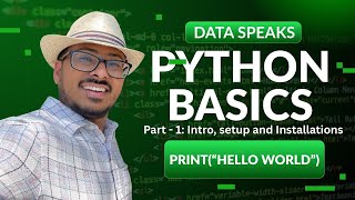 Python Basics for Data Science : Part 1 | Introduction, Setup and Installation (Part 1) with Coding