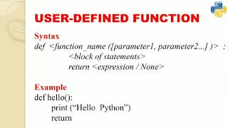 XII - COMPUTER SCIENCE - CHAPTER 7-Python function part - 1