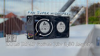 Test kipas High Speed Dc 12v 3,30A|| Dc BRUSHLESS ball bearing fan