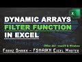 🔎 FILTER Function (Office365 - Mac & Windows) | Dynamic Arrays