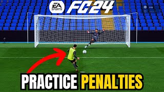How to Practice Penalties in FC 24 - Penalty Kicks in EA Sports #fc24