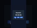 Create a Stopwatch using HTML, CSS & JavaScript