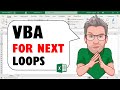 How to Use Excel VBA's For Next Loop