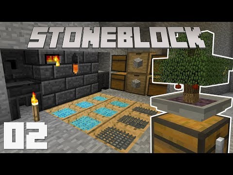 StoneBlock #02 — Добыча ресурсов Выживание в Маинкрафт с модами
