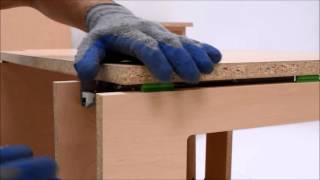 Assemble a base cabinet with Lockdowel EClips fasteners