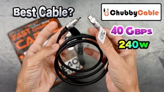 ChubbyCable HyperTransfer– The Best Flexible 240W, 40Gbps USB-C Cable (Hands-On Test!)