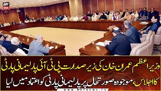 PM Imran Khan chairs meeting of PTI parliamentary party