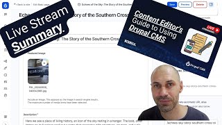 Summary: Content Editor's Guide to Using Drupal CMS