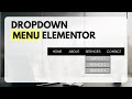 How to add vertical drop down menu in Elementor WordPress