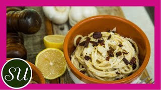 Healthy Spaghetti Carbonara | Vegan, plant-based comfort food
