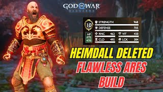 MAXED ARES KRATOS 😳 DESTROYED ARROGANT HEIMDALL - God Of War Ragnarok