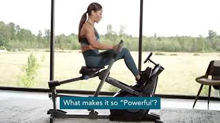 Teeter Power10 Rower with 2-Way Magnetic Resistance Elliptical Motion
