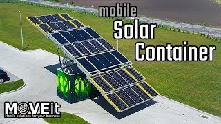 Mobile Solar Container | movable solar power plant | PV, Photovoltaic solution | MOVEit.tech