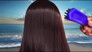 Relaxing Hair Play & Scalp Massage by the Beach | ASMR Gentle Hair Brushing & Finger Combing