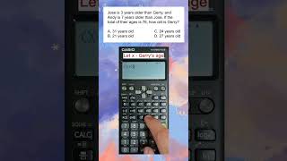 Lept Math Majorship Past Board Problems Calculator Techniques Age Problem