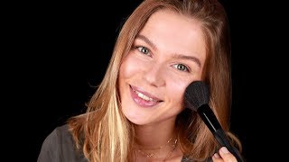 ASMR Brushing Your Face. Personal Attention (Whispered)