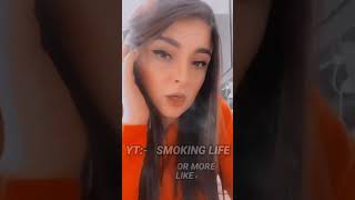 Sexy girl smoking cigarette #whatsappatatus #cigarette #smokinglife #smoking #girls #cigarsmoking