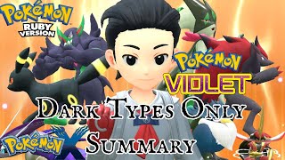 Dark Types Only Pokémon Summary