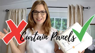 Make cheap curtain panels look like expensive drapes!