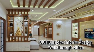 Triplex House Interiors walkthrough video || Hosakote,Bangalore || The Innovative Interiors