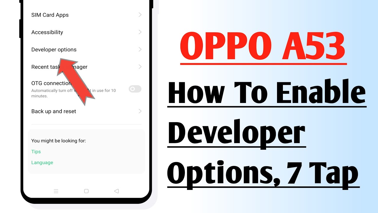 OPPO A53 How To Enable Developer Options, Developer Settings For OPPO ...