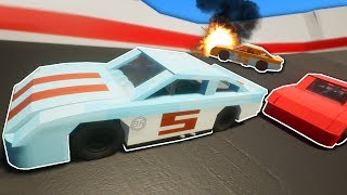 NASCAR RACE DESTRUCTION! - Brick Rigs Multiplayer Gameplay - Lego Nascar Racing