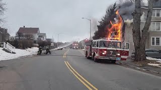 9 displaced following fire at Worcester, Massachusetts, home