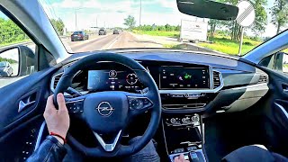 2023 Opel Grandland GSe [ Hybrid 300hp 4WD ] | POV Test Drive | Motorway & interior quality