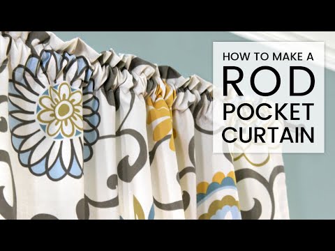 Easy DIY Curtains - How to Make a Rod Pocket Curtain Easy DIY Curtains - How to Make a Rod Pocket Curtain