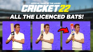 CRICKET 22 | All the Licenced Bats in Cricket 22!