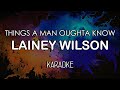 Lainey Wilson - Things A Man Oughta Know (KARAOKE) by Midimidi