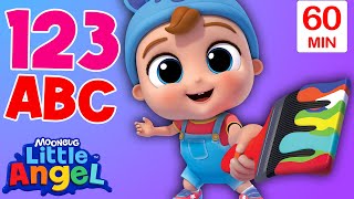 Baby John Really Likes School + More Little Angel Nursery Rhymes and Kids Songs | Learning ABCs 123s