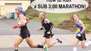 HOW TO RUN A SUB 3 HOUR MARATHON! | Sage Running Training Tips and Workouts